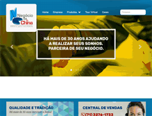 Tablet Screenshot of negociodachina.com.br